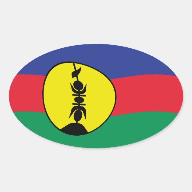 Kanak People Flag Sticker (Vorderseite)