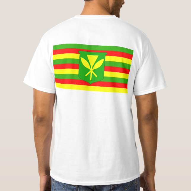 Kanaka Maoli Flag T-Shirt (Rückseite)