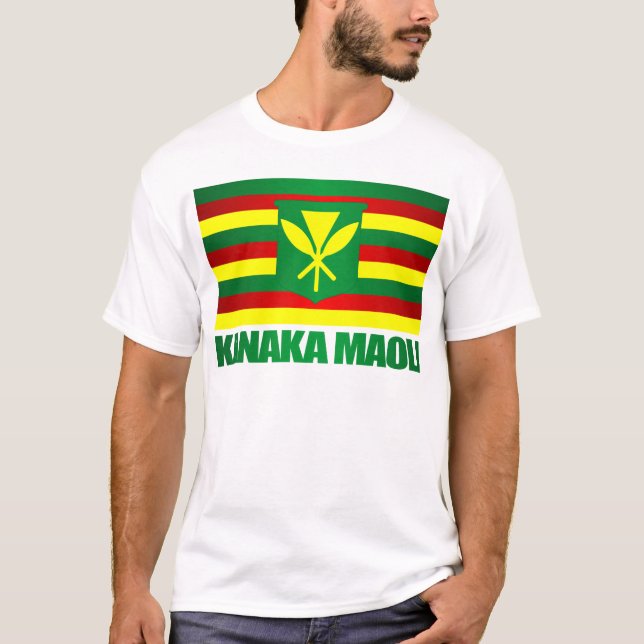 Kanaka Maoli Flag T-Shirt (Vorderseite)