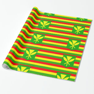 Kanaka Maoli Flagge Geschenkpapier