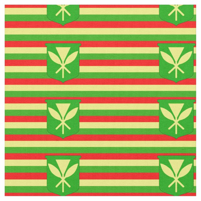 Kanaka Maoli Flagge Stoff (Nahaufnahme)