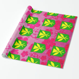 Kanaka Maoli rosa Honu Geschenkpapier