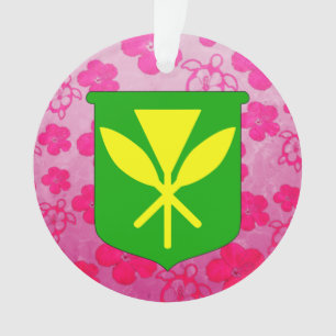 Kanaka Maoli rosa Honu Ornament