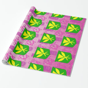 Kanaka Maoli rosa Tiki Geschenkpapier