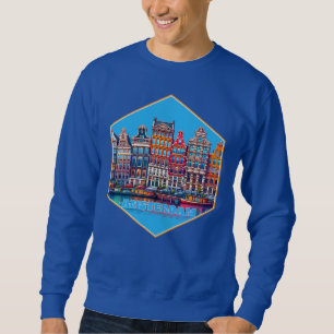 Kanal Amsterdam Niederlande Europa Sweatshirt