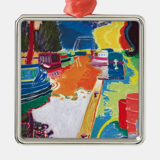 Kanal bei Dundas Silbernes Ornament (Vorne)