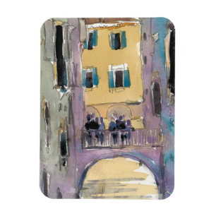 Kanal-Brücken-Ansicht der Bestimmungsort-  Venedig Magnet