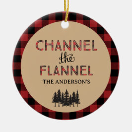 Kanal Das Flannel Weihnachtsgeschmuck Foto Keramik Ornament