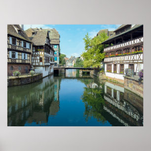 Kanal in Straßburg Frankreich Poster
