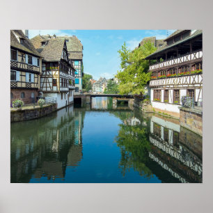 Kanal in Straßburg Frankreich Poster