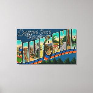 Kanal Lagunas Seca, CA - große Buchstabe-Szenen Leinwanddruck