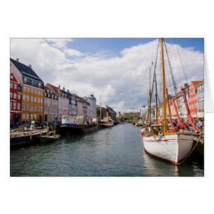 Kanal mit Booten Kopenhagen
