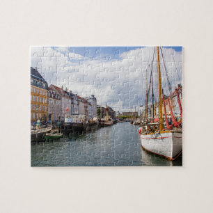 Kanal mit Booten   Kopenhagen Puzzle