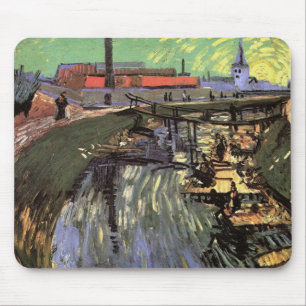 Kanal mit Frauen waschen von Vincent van Gogh Mousepad
