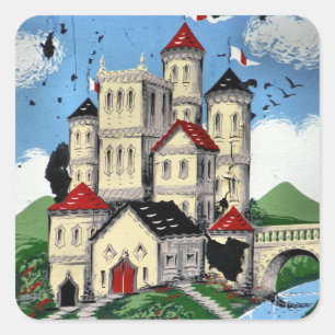 KANAL QUADRATISCHER AUFKLEBER