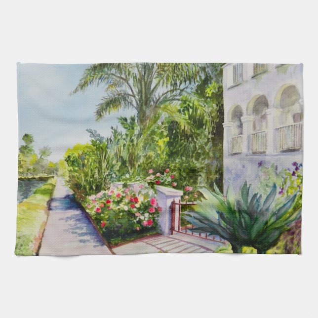 Kanal-Rosen-Garten Handtuch (Horizontal)