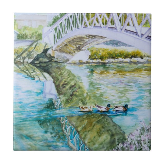 Kanal-Überfahrt Fliese (Vorderseite)