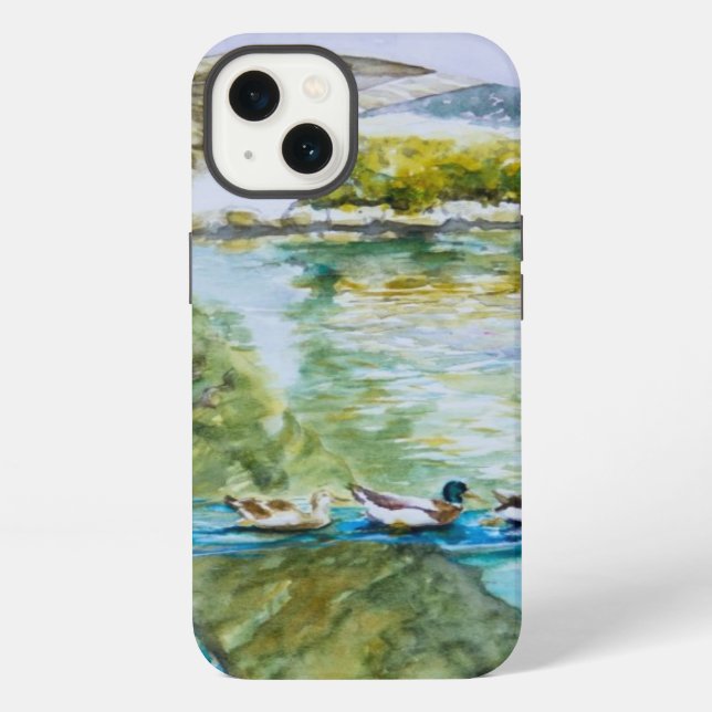 Kanal-Überfahrt iPhone Hülle (Rückseite)
