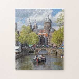Kanal- und Brückenpuzzle von Amsterdam Puzzle