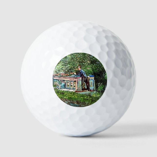 KANAL UND HAUSBOOTE GOLFBALL (Vorderseite)