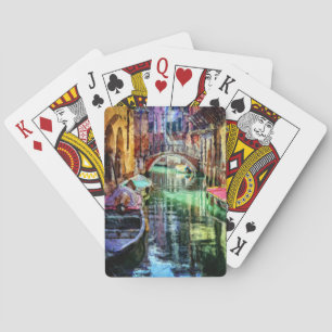 Kanal Venedig-Italien Spielkarten