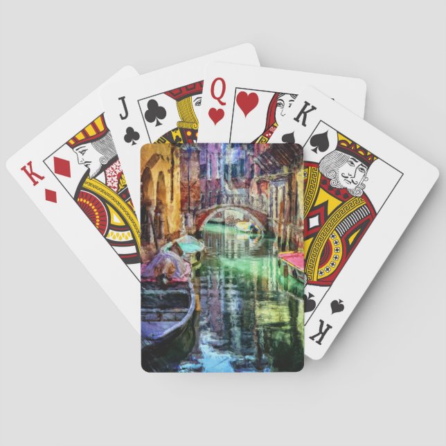 Kanal Venedig-Italien Spielkarten (Rückseite)