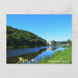 Kanal von Nantes in Brest die BRETAGNE FRANKREICH Postkarte