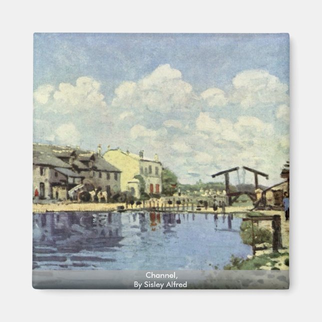 Kanal, von Sisley Alfred Magnet (Vorne)