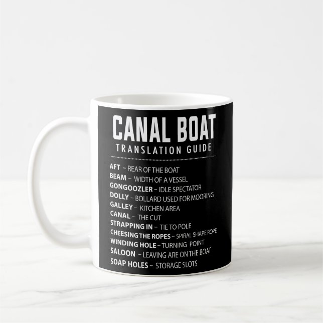 Kanalboot & Narrowboat für Barge Boat Eigentümer 4 Kaffeetasse (Links)