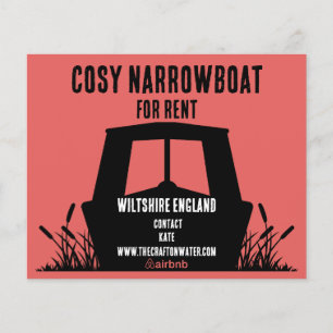Kanalboot zu mieten flyer