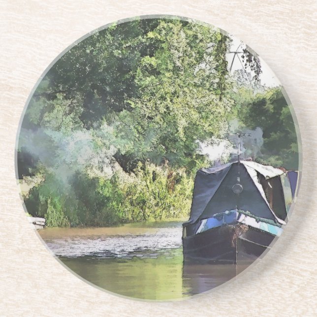 KANALBOOTE SANDSTEIN UNTERSETZER (Vorne)