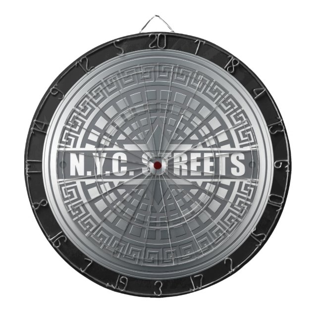 Kanaldeckel NYC Dartscheibe (vorne)
