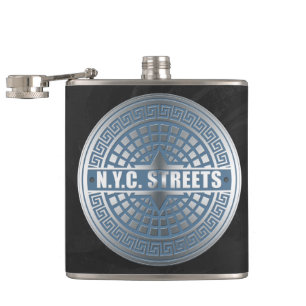 Kanaldeckel NYC Flachmann