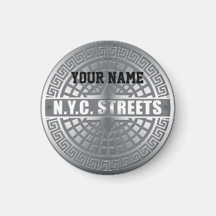 Kanaldeckel NYC Magnet