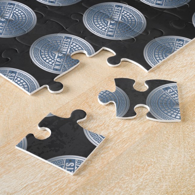 Kanaldeckel NYC Puzzle (Seite)
