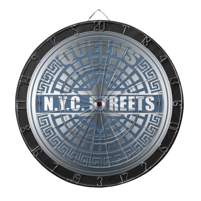 Kanaldeckel Queens Dartscheibe (vorne)