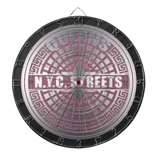 Kanaldeckel Queens Dartscheibe (vorne)