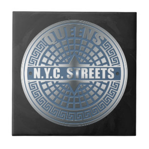 Kanaldeckel Queens Fliese