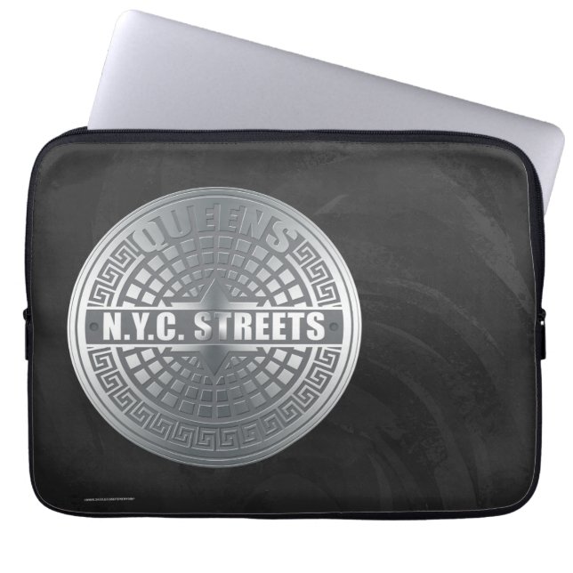 Kanaldeckel Queens Laptopschutzhülle (Vorderseite)