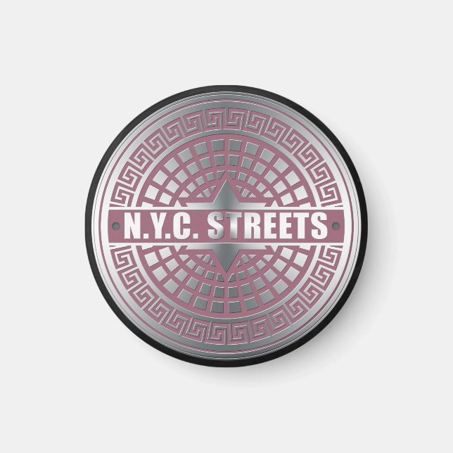 KanaldeckelNYC Magnet (Vorne)