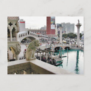 Kanäle Gondeln Brücken Las Vegas Postkarte