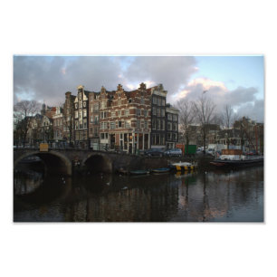 Kanäle in Amsterdam Fotodruck
