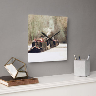 KANÄLE QUADRATISCHE WANDUHR