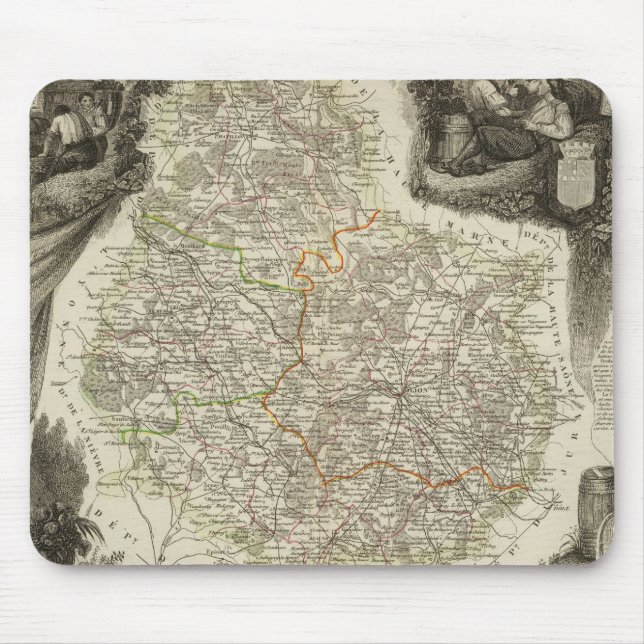 Kanäle und Straßen Mousepad (Vorne)