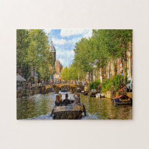 Kanäle von Amsterdam. Puzzle