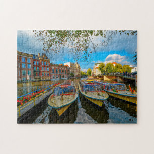 Kanäle von Amsterdam. Puzzle