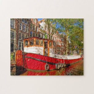 Kanäle von Amsterdam. Puzzle