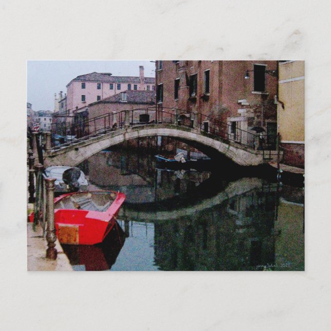 Kanäle von Venedig II Postkarte (Vorderseite)