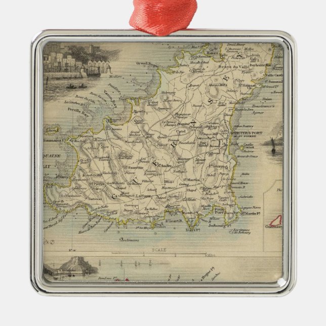 Kanalinseln Ornament Aus Metall (Vorne)