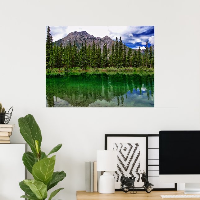 Kananaskis Quietude Gerahmt Print Poster (Heimbüro)